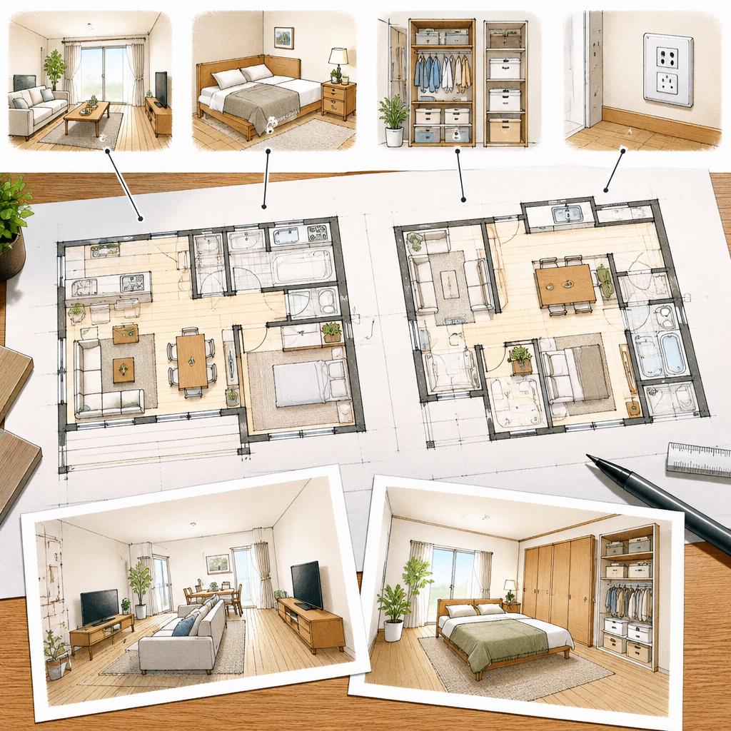 家具・収納・動線まで考えて、完成後のイメージを具体化