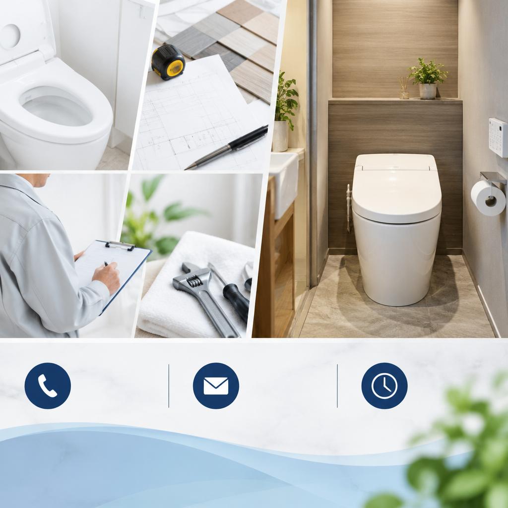 まずは無料の現地調査から。理想のトイレを一緒に考えませんか？