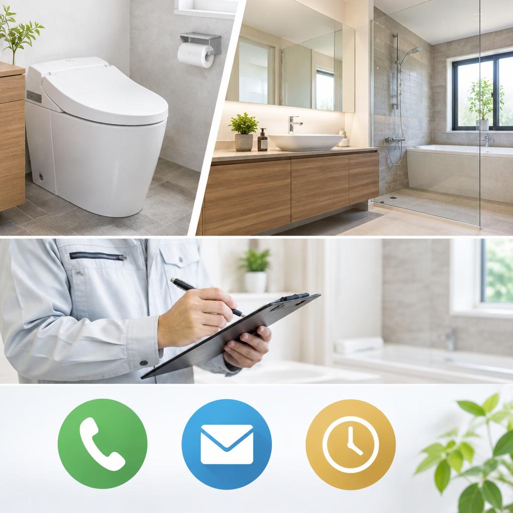 まずは無料の現地調査から。理想のトイレを一緒に考えませんか？